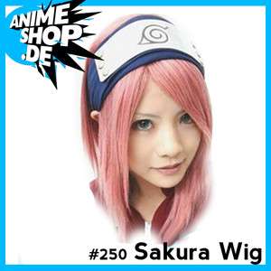 NARUTO Sakura Haruno Wig Costume Anime Cosplay perruque #250  