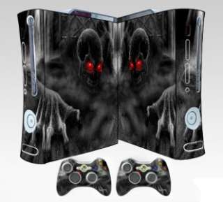 Red Eyes Skull STICKER XBOX 360 CONTROLLERS CASE COVE  