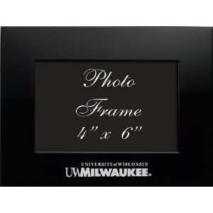 University of Wisconsin   Milwaukee   4x6 Brushed Metal Picture Frame 