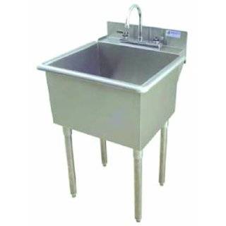  Griffin LT 118 Utility Sink with Drain, Stainless Steel 