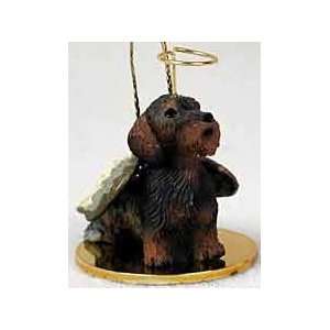 Wirehaired Dachshund Angel Christmas Ornament