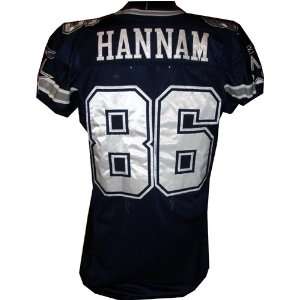  Ryan Hannam #86 2006 Cowboys Game Used Navy Jersey (Size 