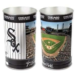   Chicago White Sox Waste Paper Trash Can   Trash Cans