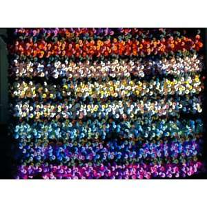  Toppettes By A. Brod. Elastic Sequened Colorful Top 