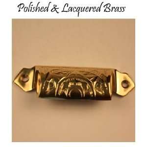 Decorative Winstead Design Solid Brass Bin Pull Polished Brass Finish 