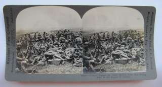 FRENCH TROOPS RETURN FROM VERDUN WW1 STEREO CARD PHOTO  