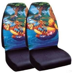   Front Bucket Seat Covers   Winnie the Pooh Sail Down River Automotive