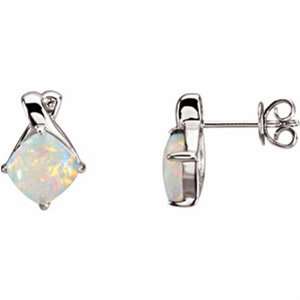  Genuine Opal and Diamond Earrings Jewelry Days Jewelry