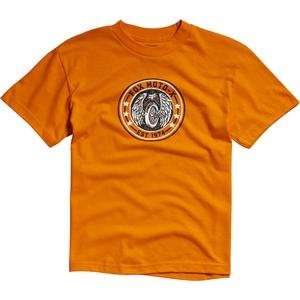  Fox Racing Youth Winger T Shirt   Small/Day Glo Orange 