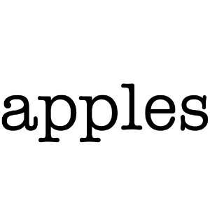  apples Giant Word Wall Sticker