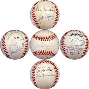   Announcers Autographed Baseball (JSA)   Sports Memorabilia Sports