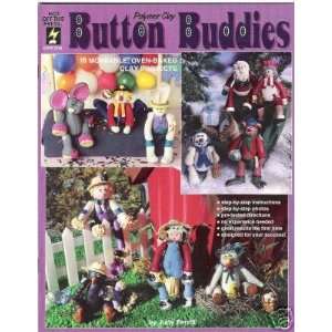  Polymer Clay Button Buddies Book Jointed Moveable NEW 