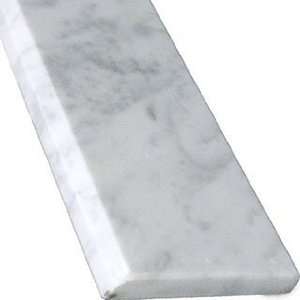   36 Arabescato Carara Marble Double Bevel   Polished Window Sill Tile