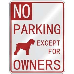 NO  PARKING BLACK RUSSIAN TERRIER EXCEPT FOR OWNERS  PARKING SIGN 
