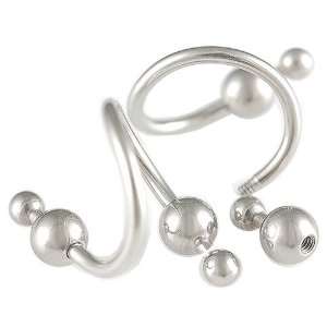   double balls   Pierced Body Piercing Jewelry Jewellery   Set of 2 ACIM