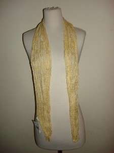 BRAND NEW WITH TAGS, ANNE KLEIN, WRINKLED PLEATED DESIGN, YELLOW CREAM 