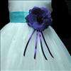 D57 Blue/Pur Flower Girls Wedding Pageant Baby Dress 1 2Yrs/T  