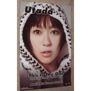  Utada   This Is The One   Promotional Poster   11 x 17 