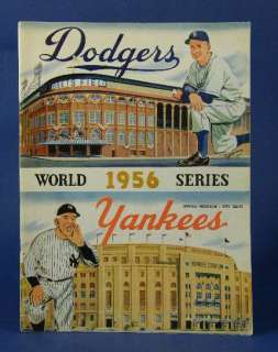 1956 World Series Program Yankees at Brooklyn Dodgers  