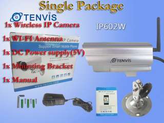 WIFI 300000 Pixels Tenvis IP Camera Outdoor Wireless Waterproof IR 