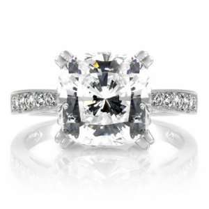  CZ Cubic Zirconia Engagement Ring   Kate Walsh Inspired 