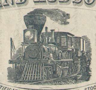 Delhi and Hudson River Railroad  1800s New York stock certificate 