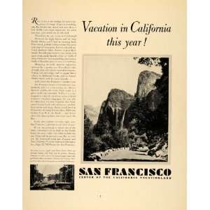  1932 Ad San Francisco Tourism Travel Gold Rush Pueblo 