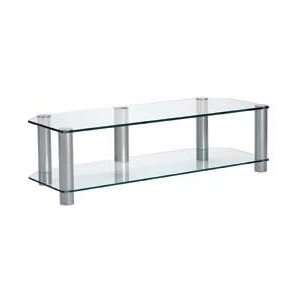   Glass Silver TV Stand for 32 50 inch Screens AD2 105 S