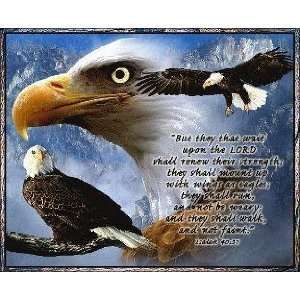  Eagles Wings Isaiah 4031 Tapestry Throw Blanket