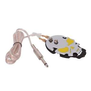  Tattoo Power Supply Foot Pedal Control Skull Yellow 