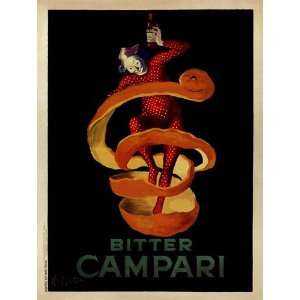  Bitter Campari Finest LAMINATED Print Leonetto Cappiello 