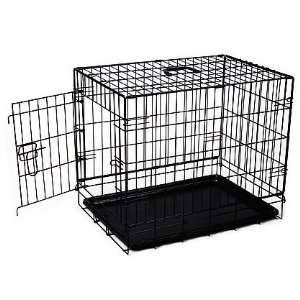  Aosom 24 Pawhut Wire Folding Dog Cage Crate Kennel with 