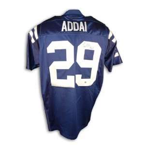 Joseph Addai Autographed/Hand Signed Indianapolis Colts Blue Authentic 