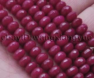 5x8mm Faceted Ruby Abacus Loose Beads Gemstone 15  