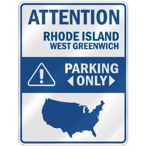 ATTENTION  WEST GREENWICH PARKING ONLY  PARKING SIGN USA 