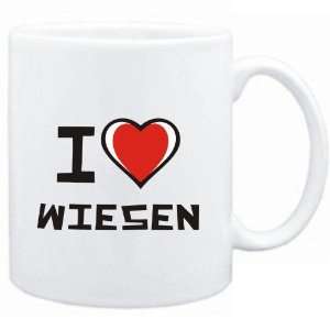  Mug White I love Wiesen  Drinks