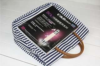 Fashion Womens Stripe Canvas Tote Bag Shoulder HandBag  