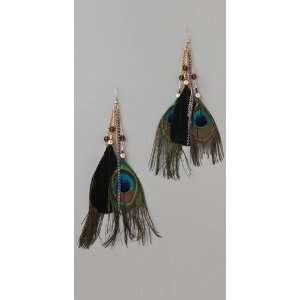  Adia Kibur Black Feather Earrings Jewelry