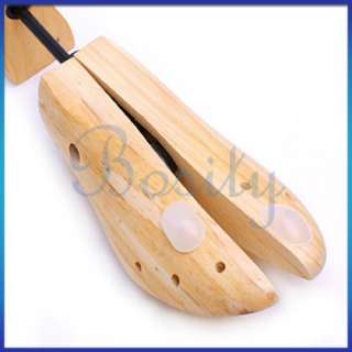 Wood Wooded 2 Way Shoe Tree Stretcher Shaper Length&Width 6  9  