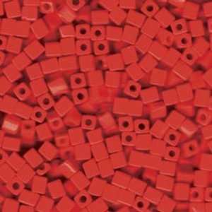   407 Opaque Red Miyuki Square Seed Beads Tube Arts, Crafts & Sewing