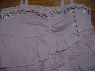 Justice Girl Purple Lace Shirt Size 6 NWT  