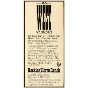  1979 Ad Rocking Horse Ranch Highland New York Hotel Resort 