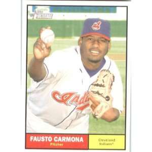  2010 Topps Heritage #34 Fausto Carmona   Cleveland Indians 
