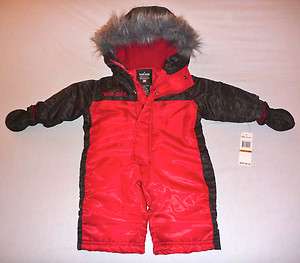   black one piece winter snow suit outfit sz 0/3 Months NWT $85  