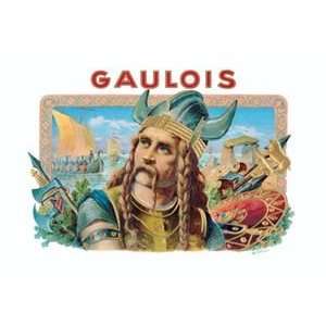  Gaulois Cigars   12x18 Framed Print in Black Frame (17x23 
