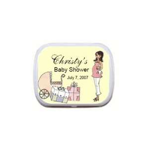  Baby Shower Favors   Modern Mom Baby Buggy Mint Tins