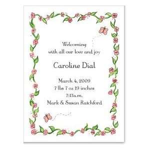  Caroline Border Birth Announcements Health & Personal 