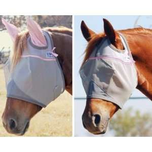  Cashel Turnout Fly Mask   Standard No Ears, Pink, Yearling 