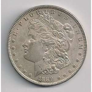 1889 Silver Morgan Dollar in 2x2 Plastic Flip Everything 