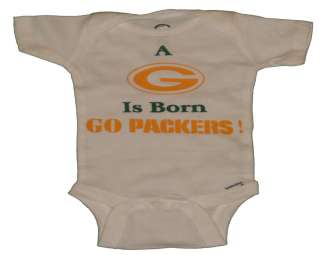 GREEN BAY PACKERS ONESIE, INFANT & TODDLERS 0 3Mos &up  